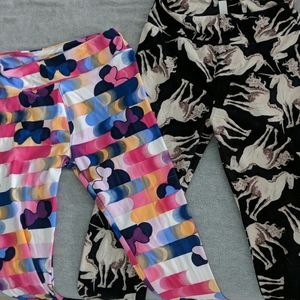 Lularoe unicorn and Minnie tights